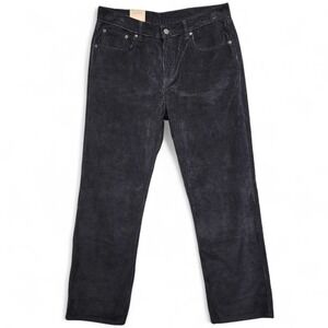Levis Low Pro Corduroy Pants Womens 31x30 Black Mid Rise Straight Leg NEW w/ Tag